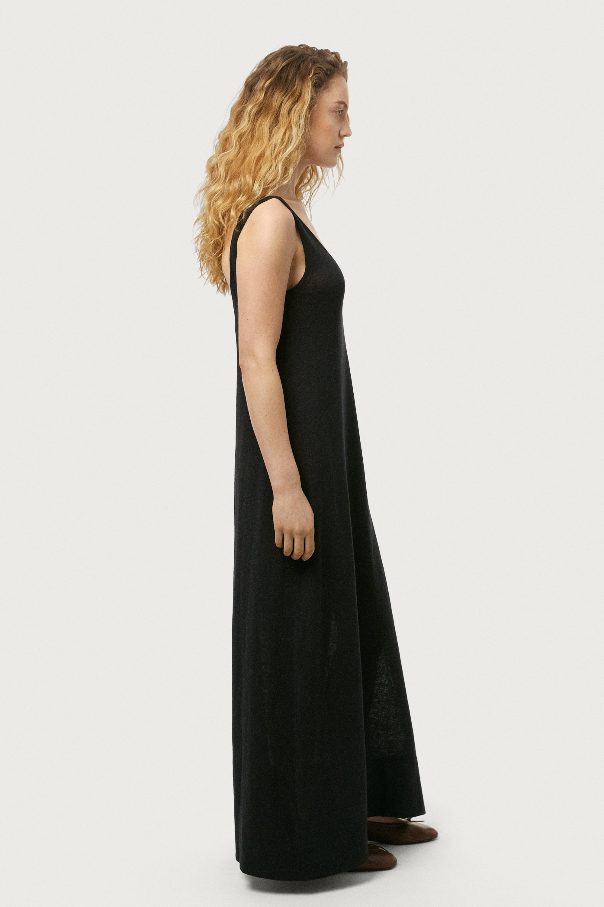 Abito Svasato in Lino Cotone