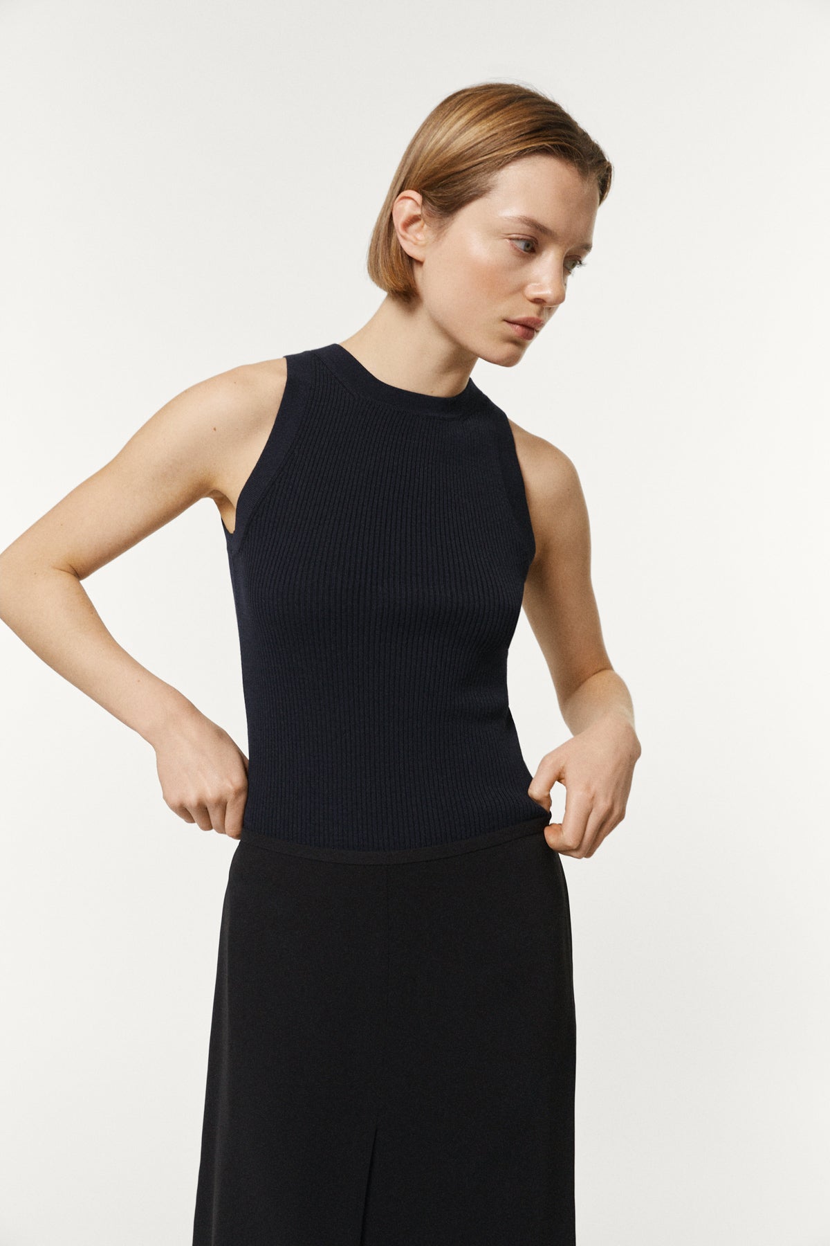 The Organic Cotton Essential Tank Top Deep Blue