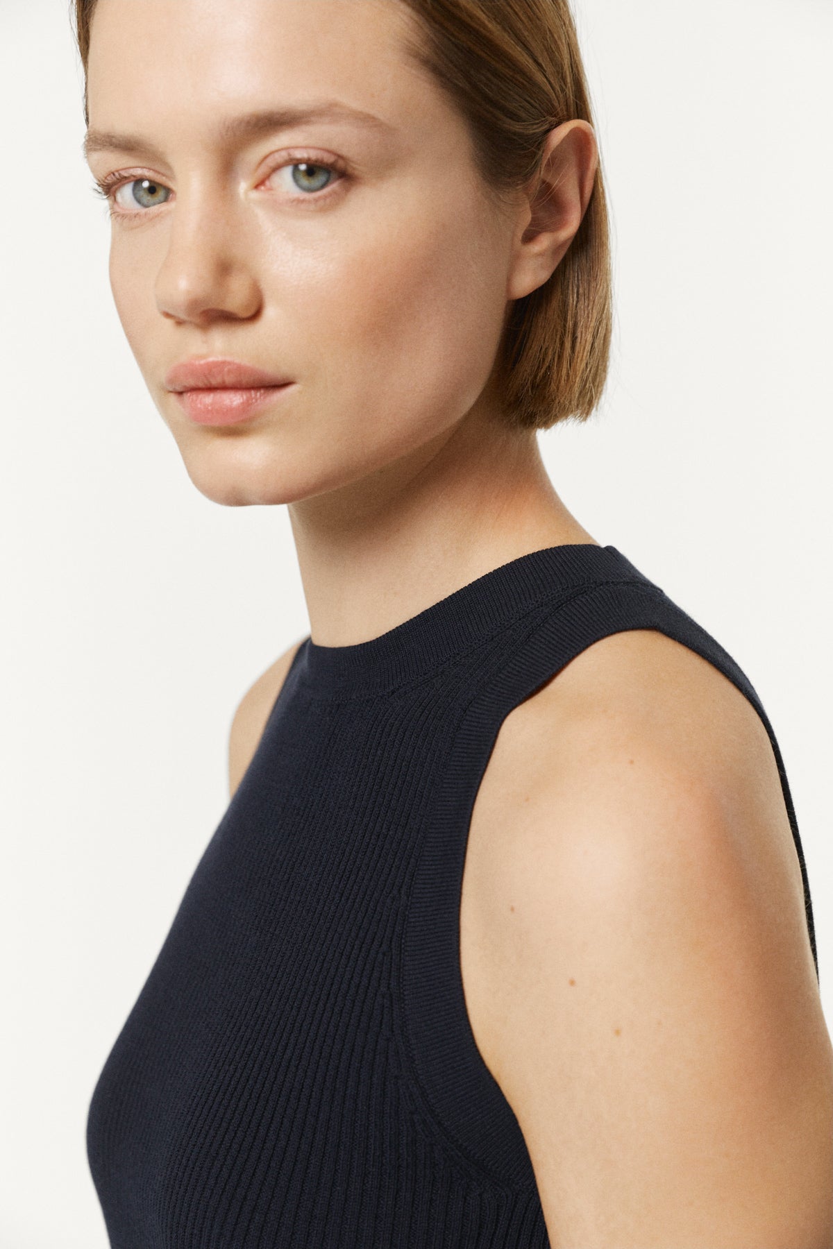 The Organic Cotton Essential Tank Top Deep Blue