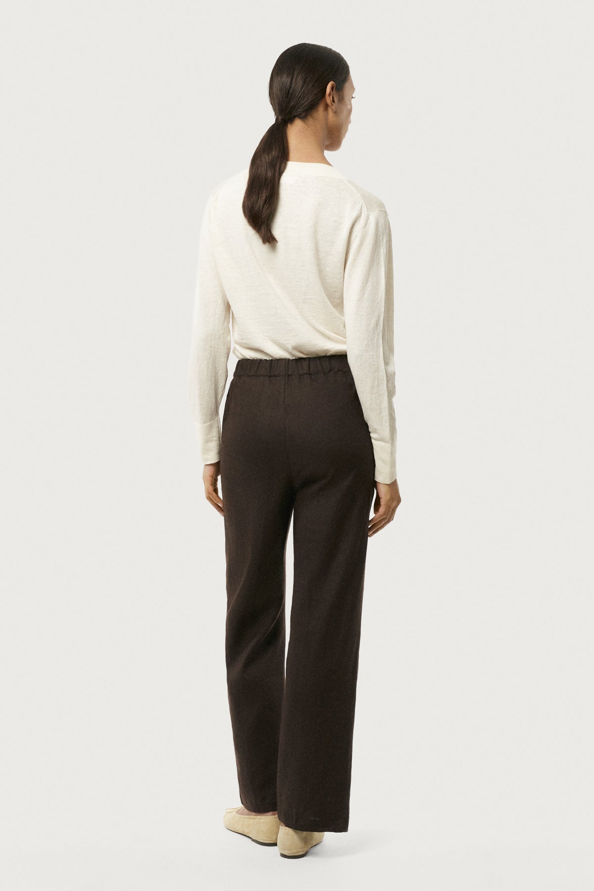 Pantalone Rilassato in Puro Lino