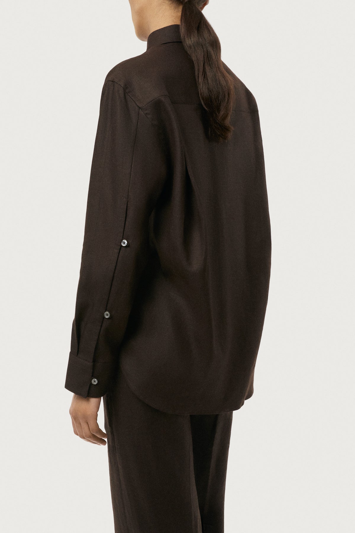The Pure Linen Shirt brown