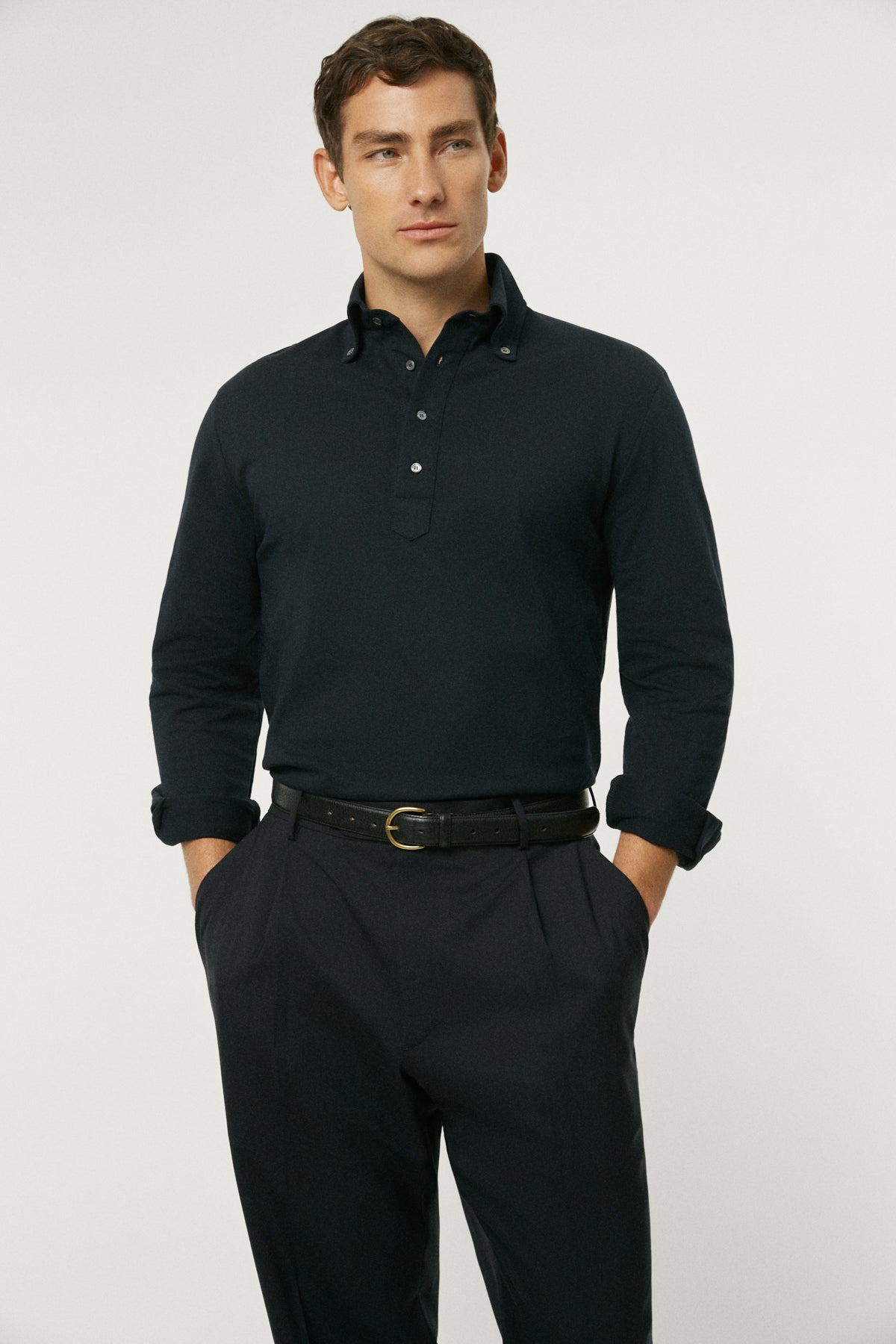 The Organic Ice Cotton Piqué Polo blue