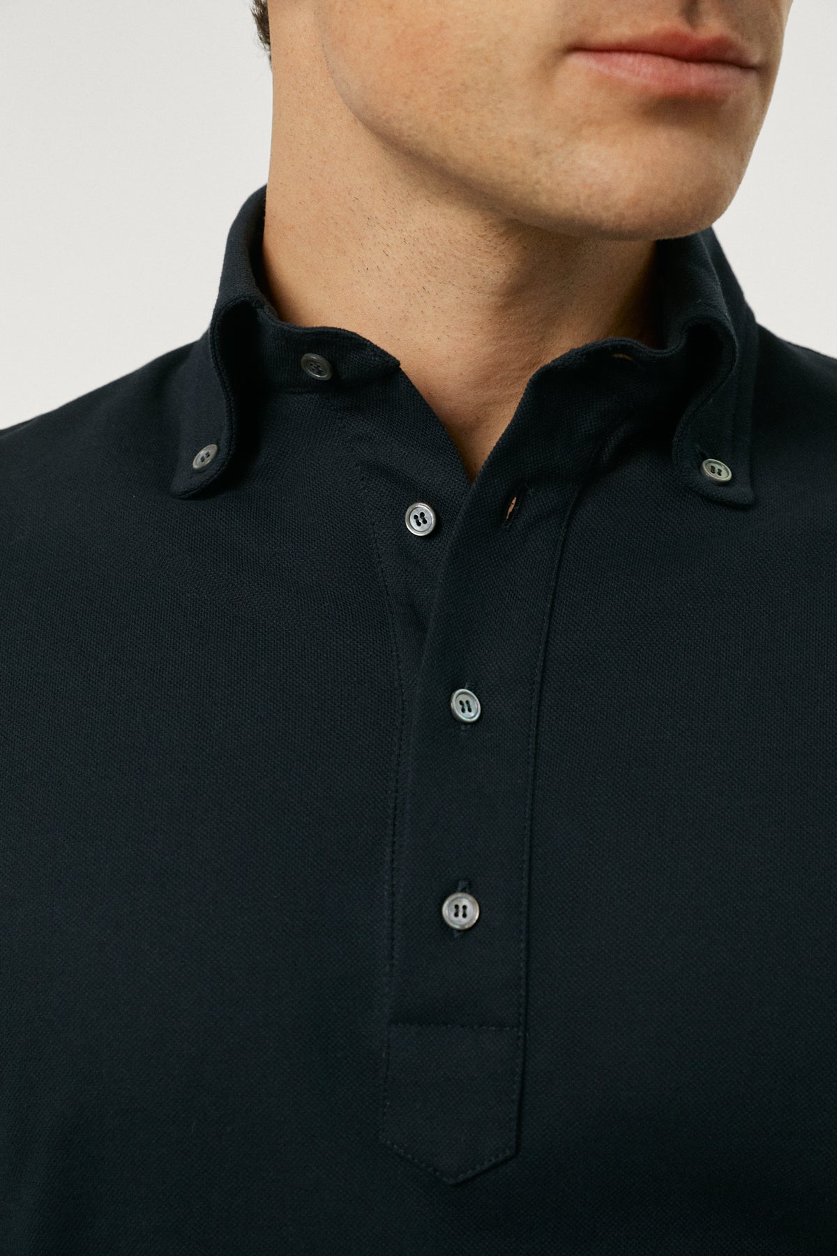The Organic Ice Cotton Piqué Polo blue