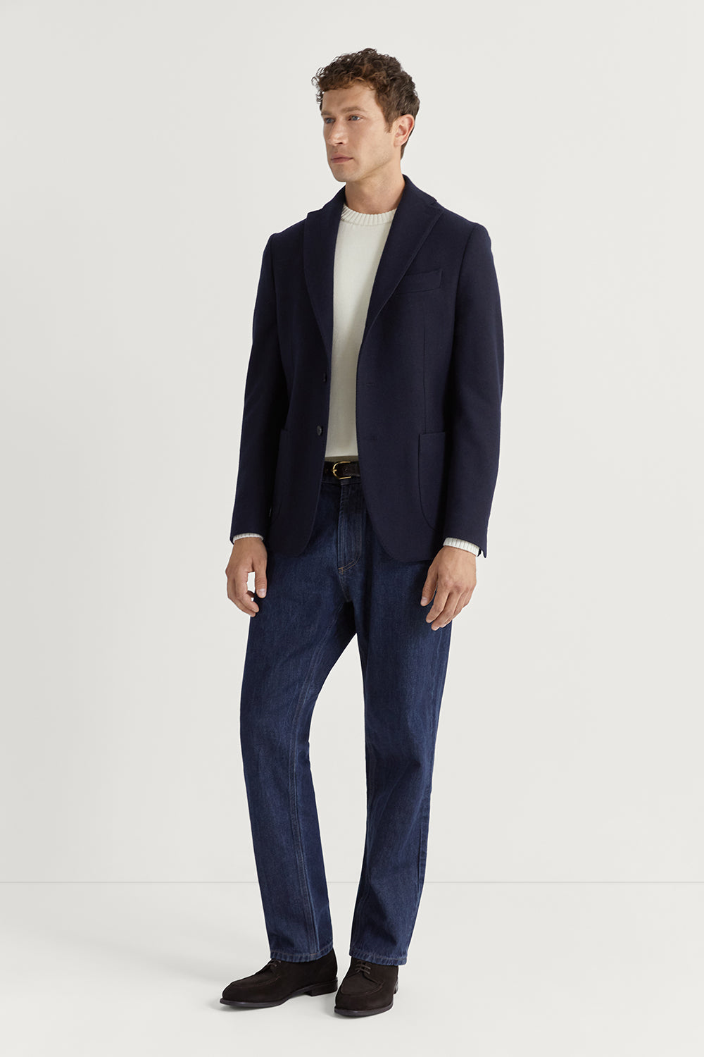 The Woolen Blazer Navy Blue