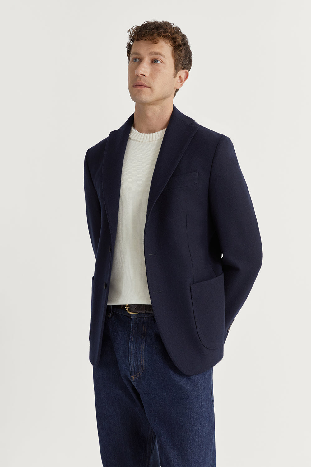The Woolen Blazer Navy Blue
