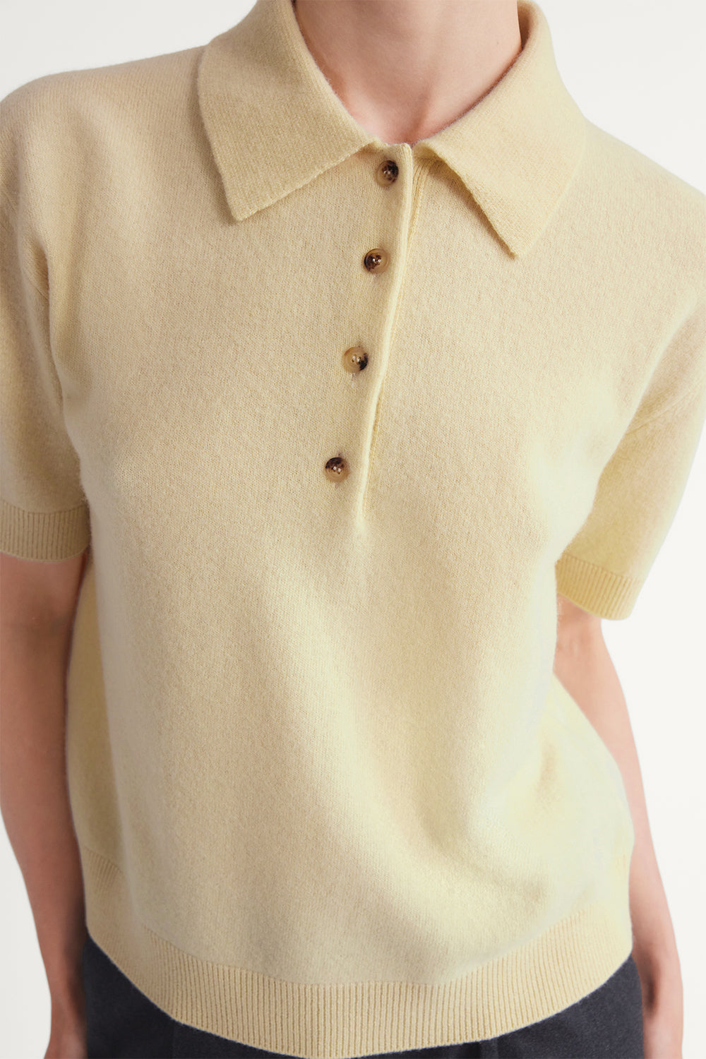 The Lightweight Woolen Polo ginger