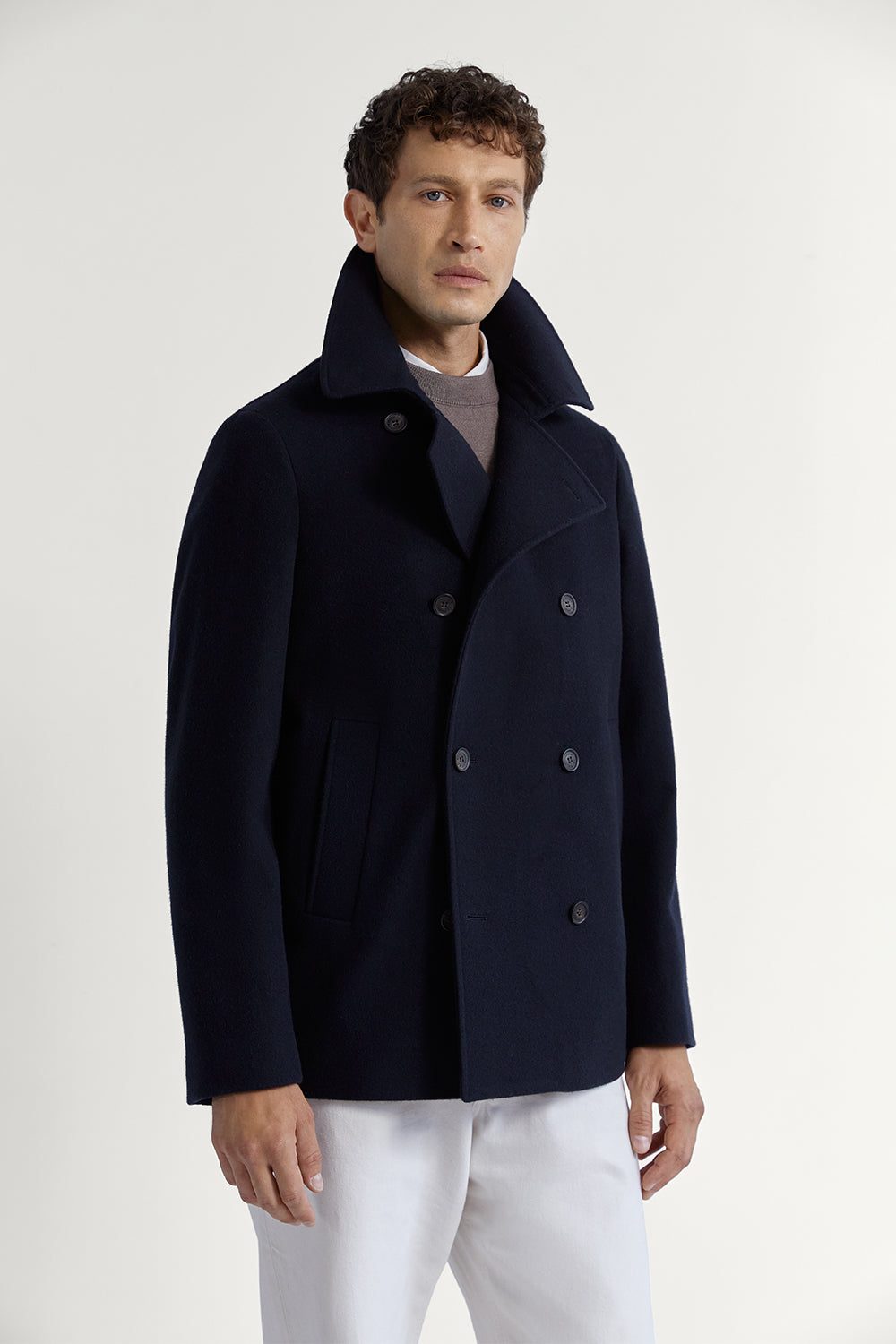The Wool Peacoat Dark Blue