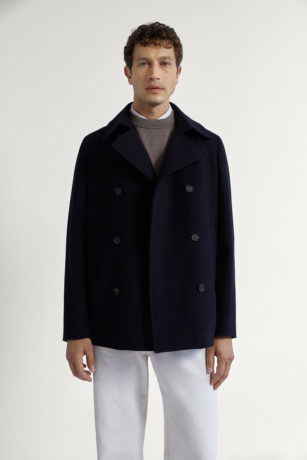 The Wool Peacoat Dark Blue