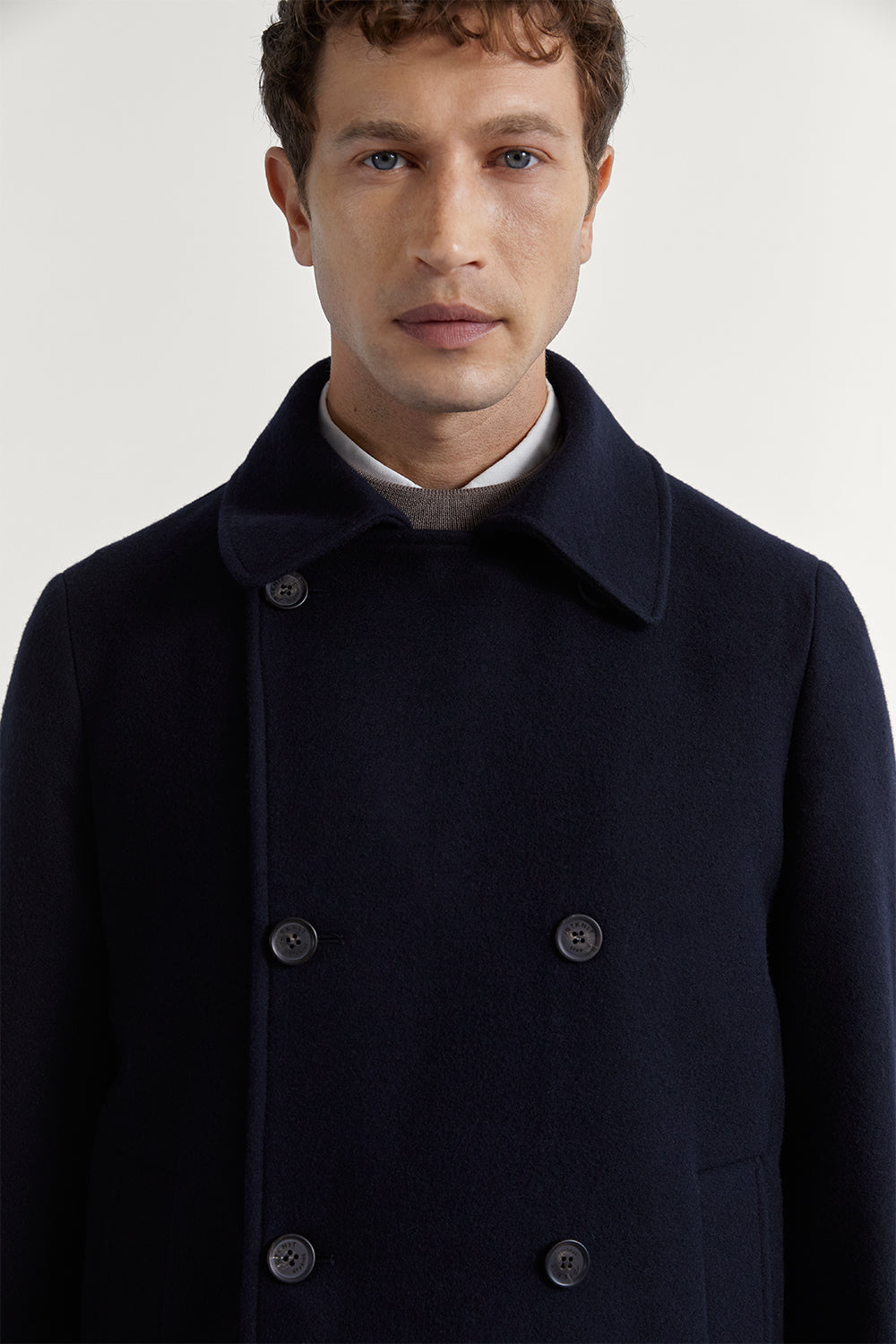 The Wool Peacoat Dark Blue