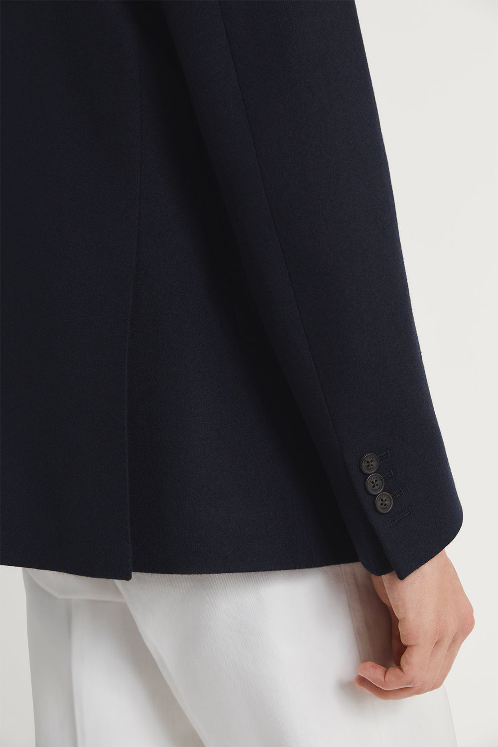 The Woolen Double Breast Blazer Navy Blue