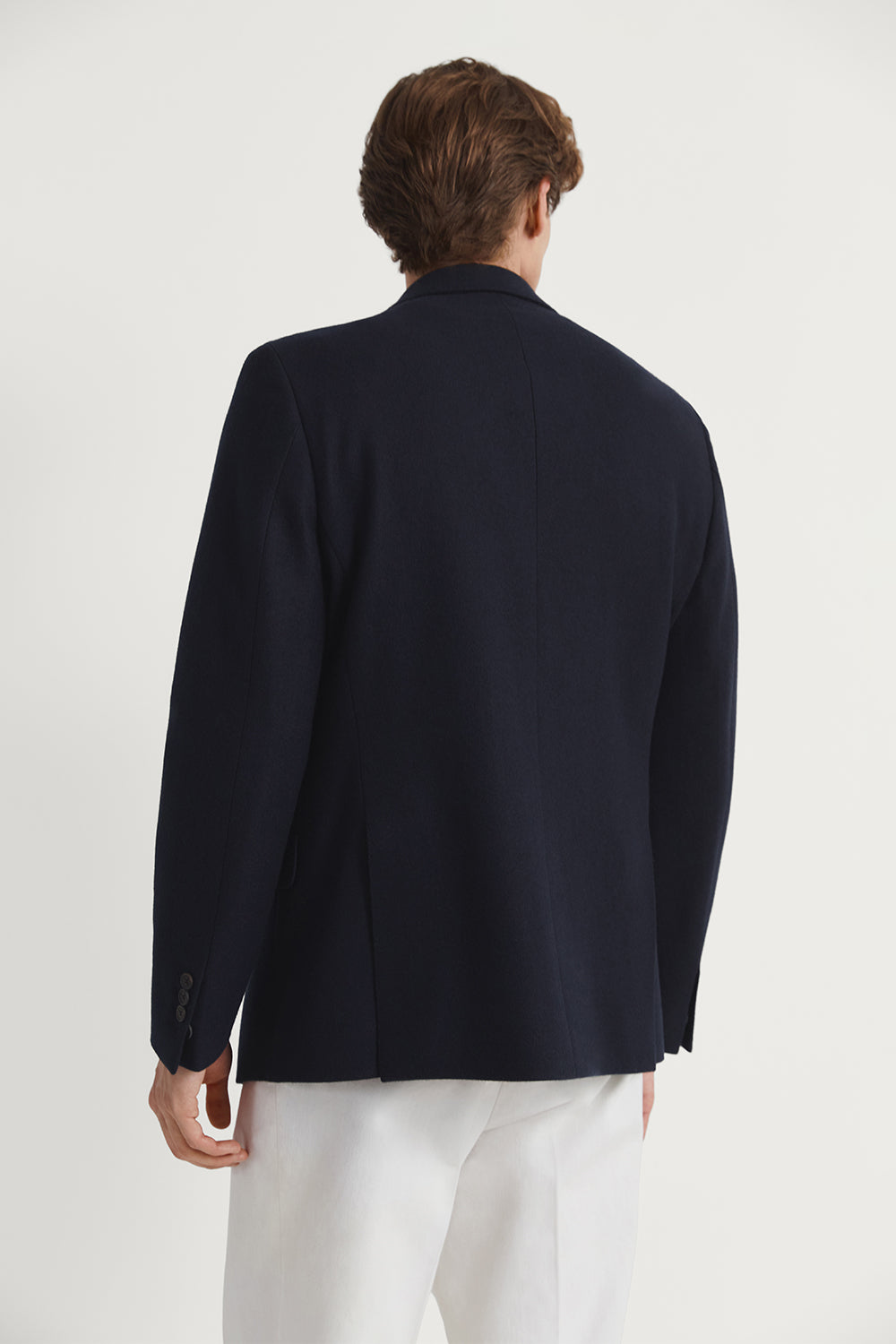The Woolen Double Breast Blazer Navy Blue