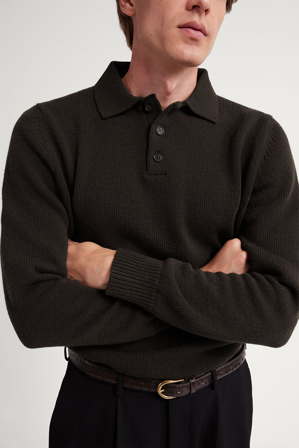 Das Vintage Relaxed Poloshirt aus Wolle