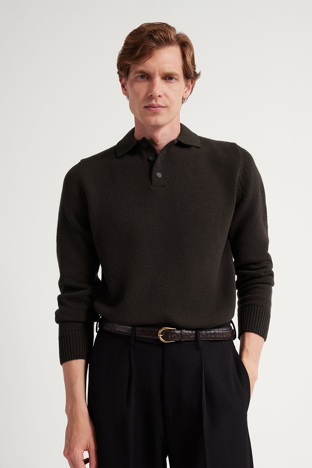 Das Vintage Relaxed Poloshirt aus Wolle