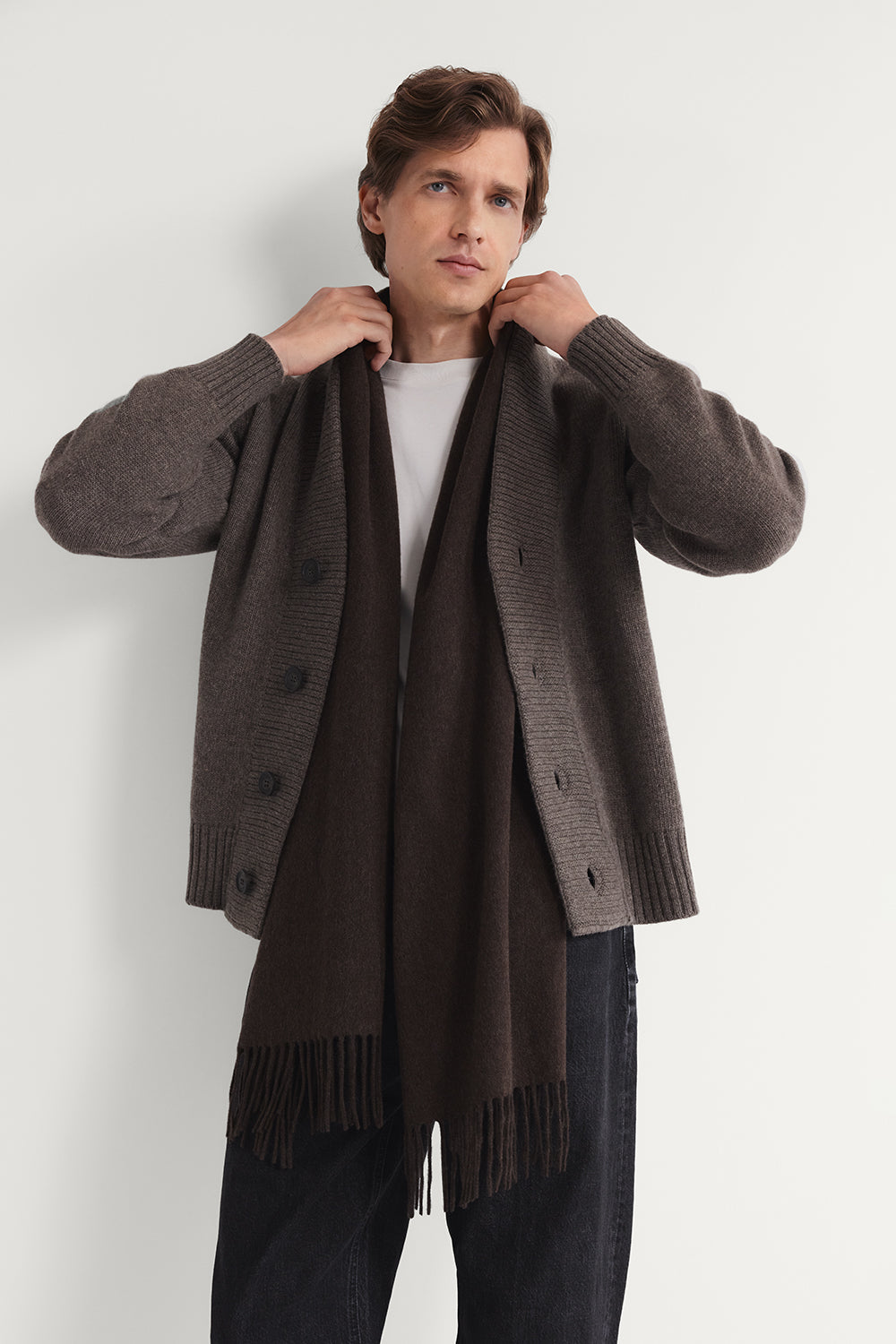 Der Oversize-Schal aus Regeneriertem Kaschmir