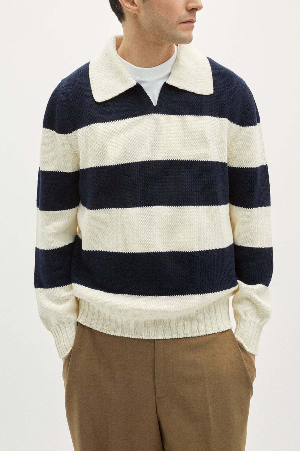 The Organic Cotton Tricot Polo stripes - Imperfect Version