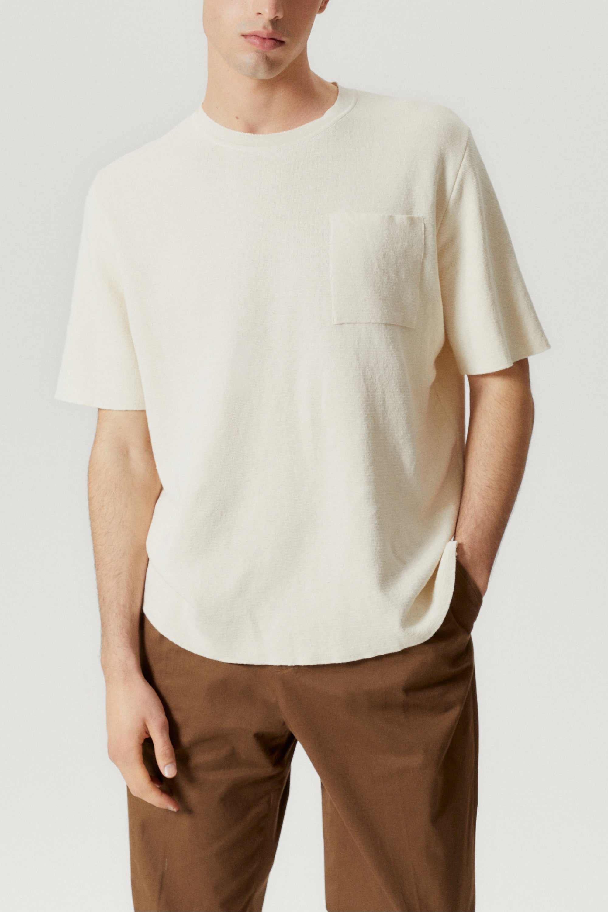 The Linen Cotton Relaxed-fit T-shirt - Imperfect Version