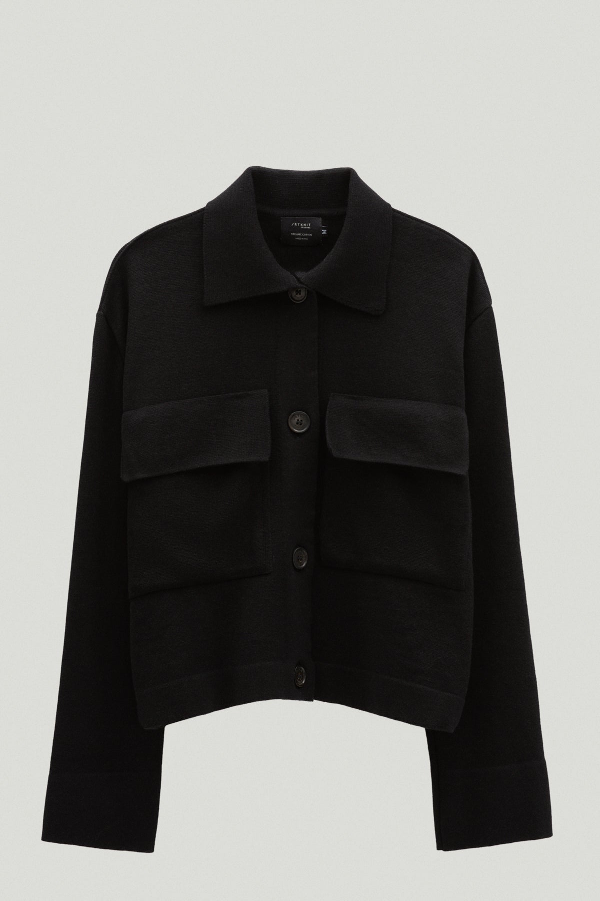 the organic cotton overshirt 2 black