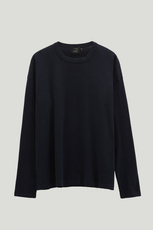 Deep Blue | Lightweight long sleeve T-Shirt in Organic Cotton