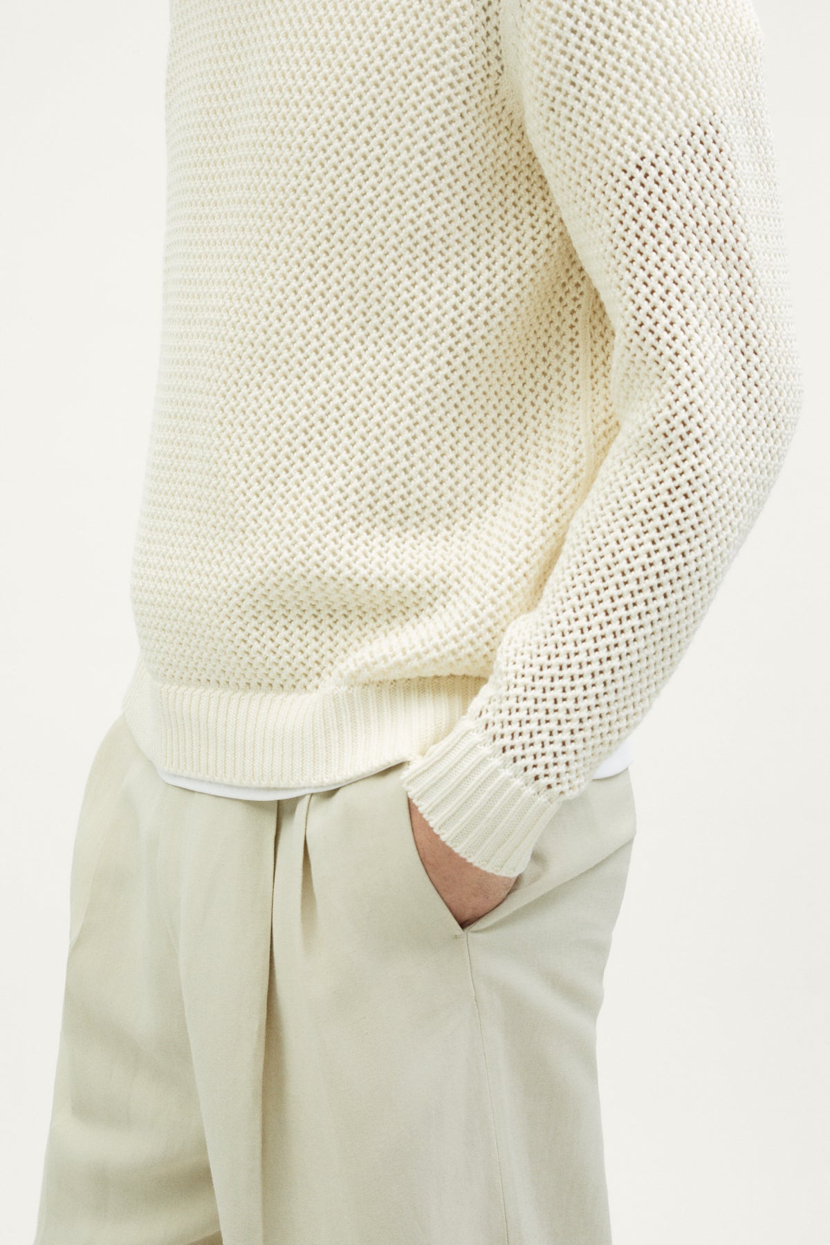 The Organic Cotton Open-Tricot Sweater