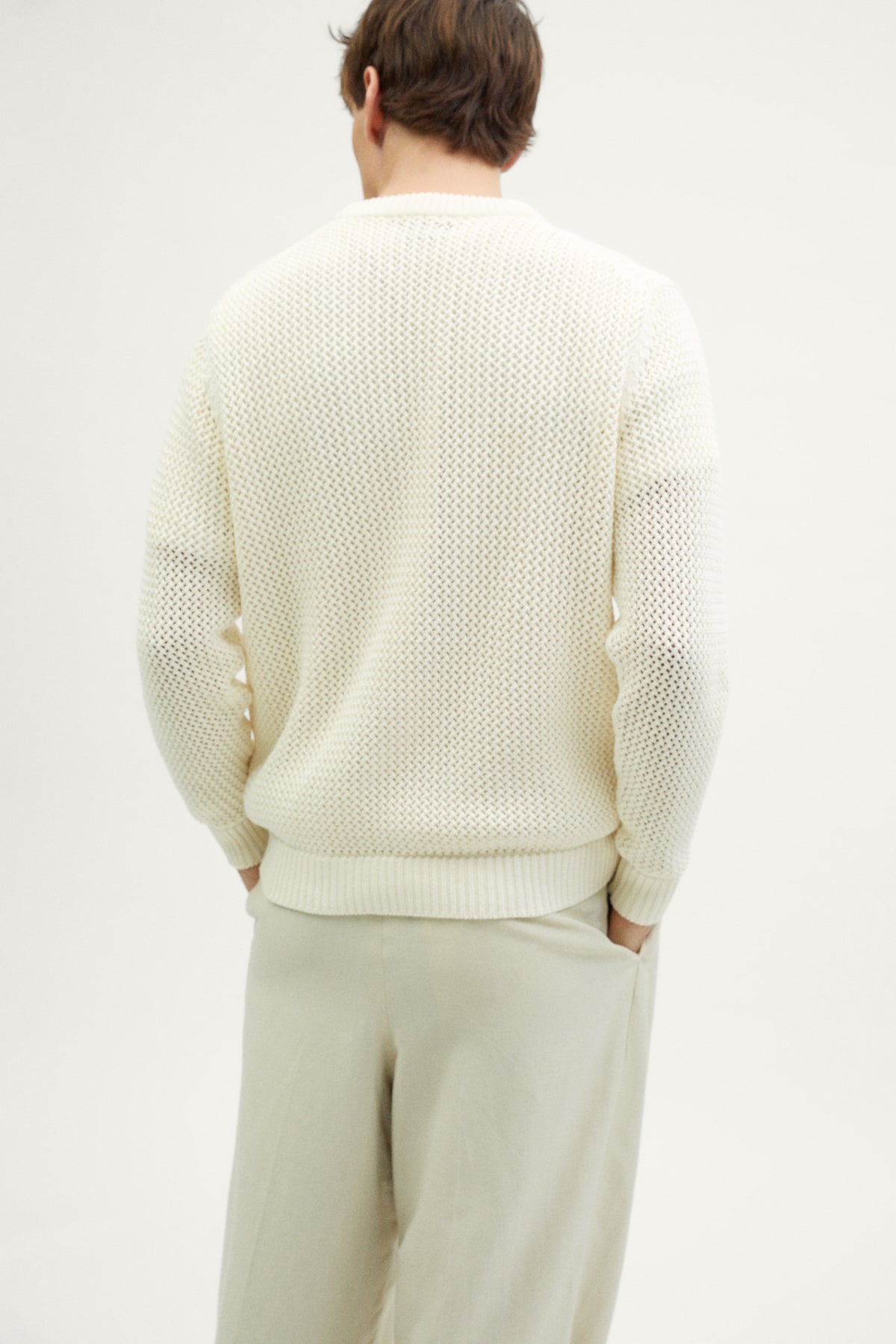 The Organic Cotton Open-Tricot Sweater