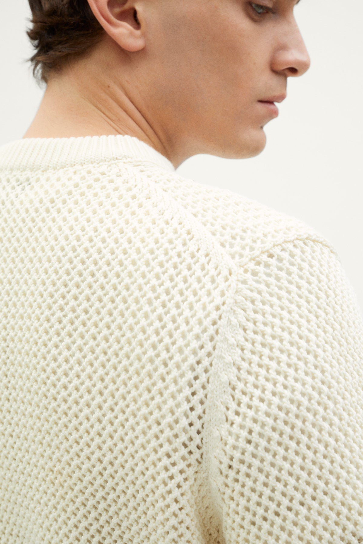 The Organic Cotton Open-Tricot Sweater