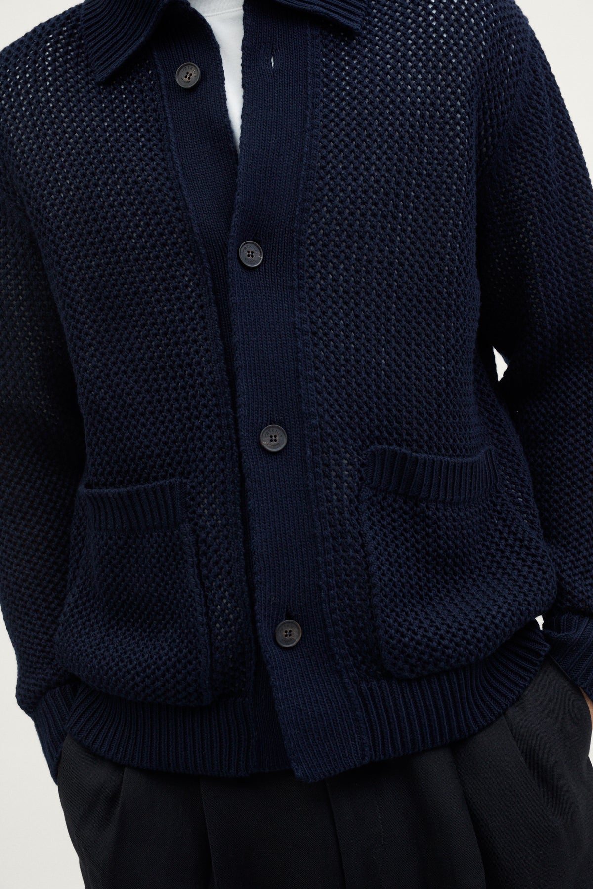 The Organic Cotton Open-Tricot Jacket