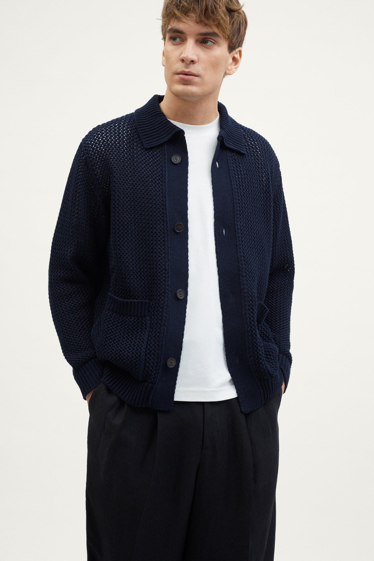 The Organic Cotton Open-Tricot Jacket