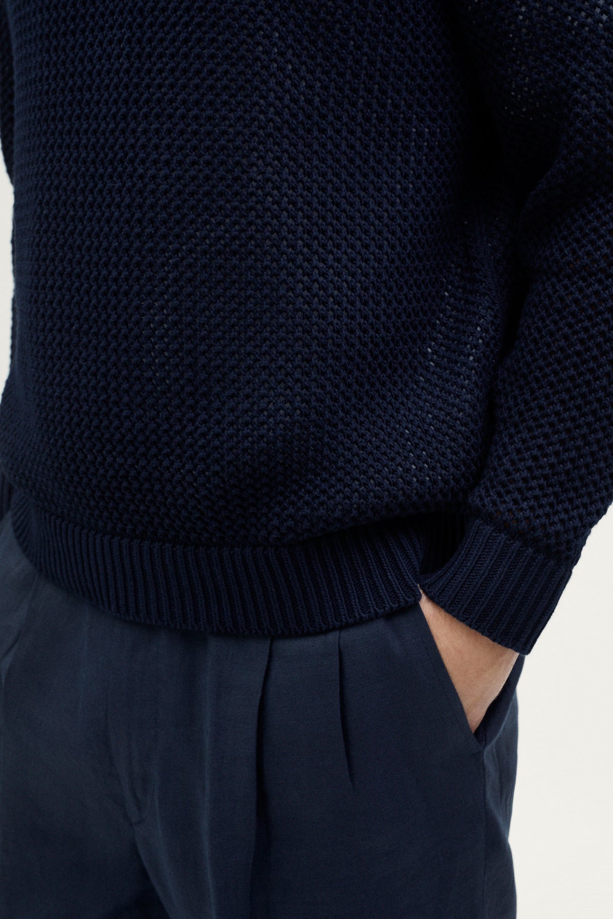 The Organic Cotton Open-Tricot Sweater