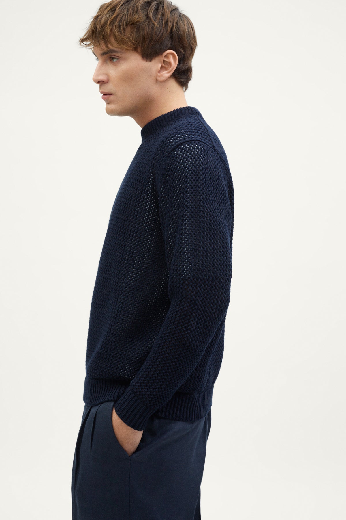 The Organic Cotton Open-Tricot Sweater