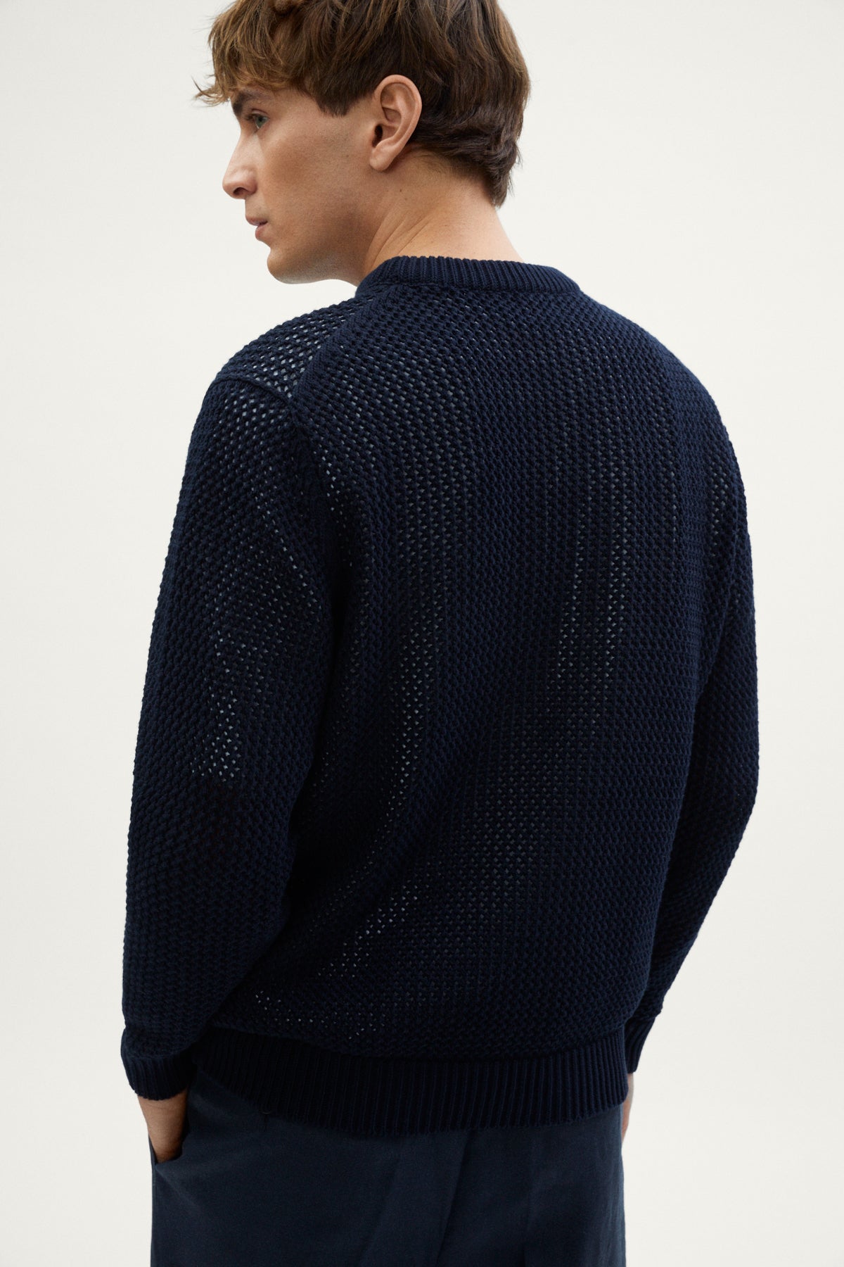 The Organic Cotton Open-Tricot Sweater