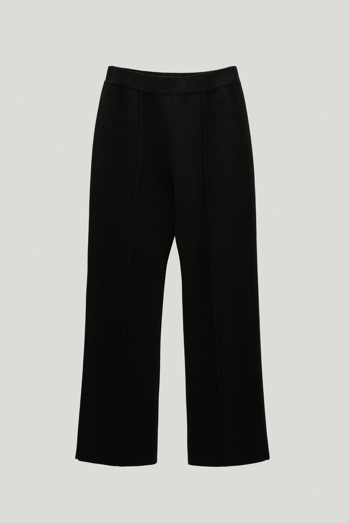 the organic cotton straight leg pants 2 black