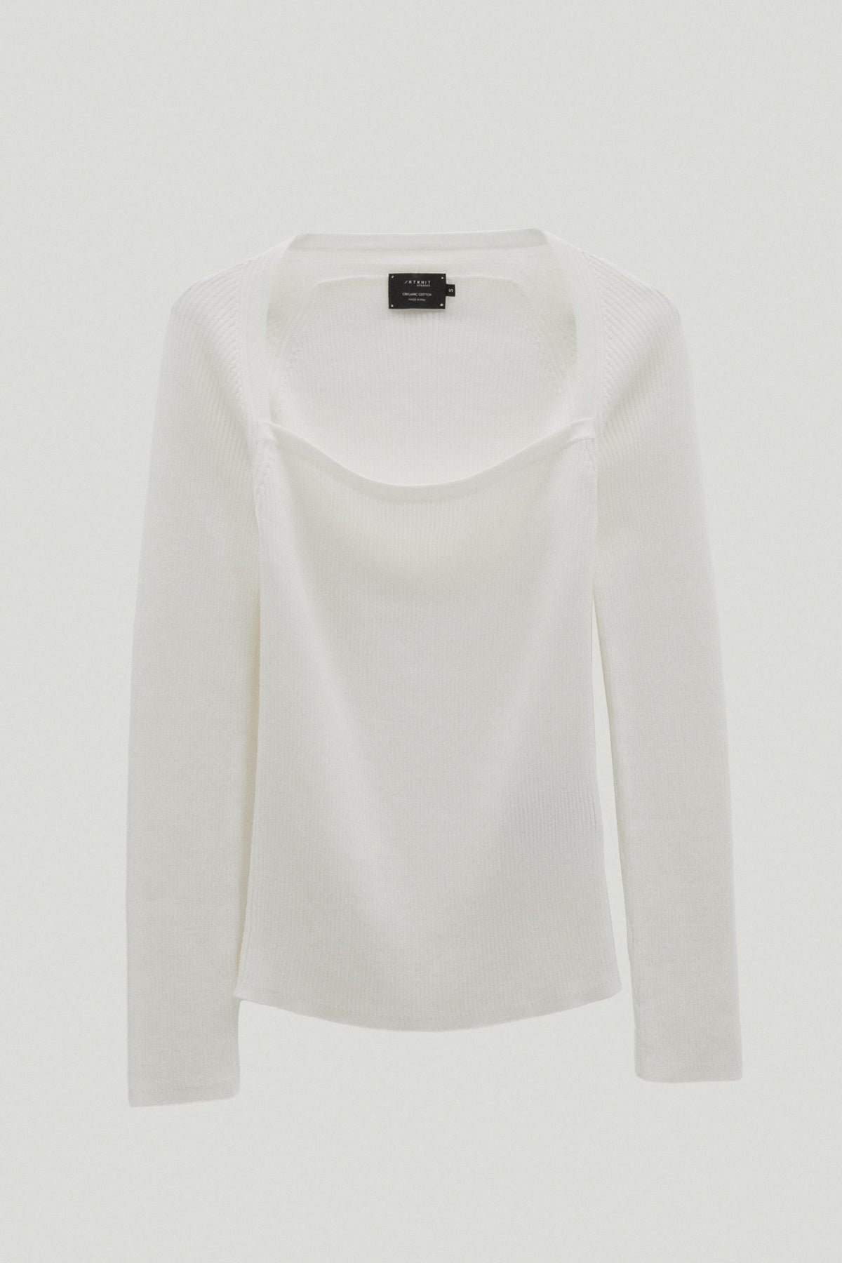 The Organic cotton Special Neckline White 