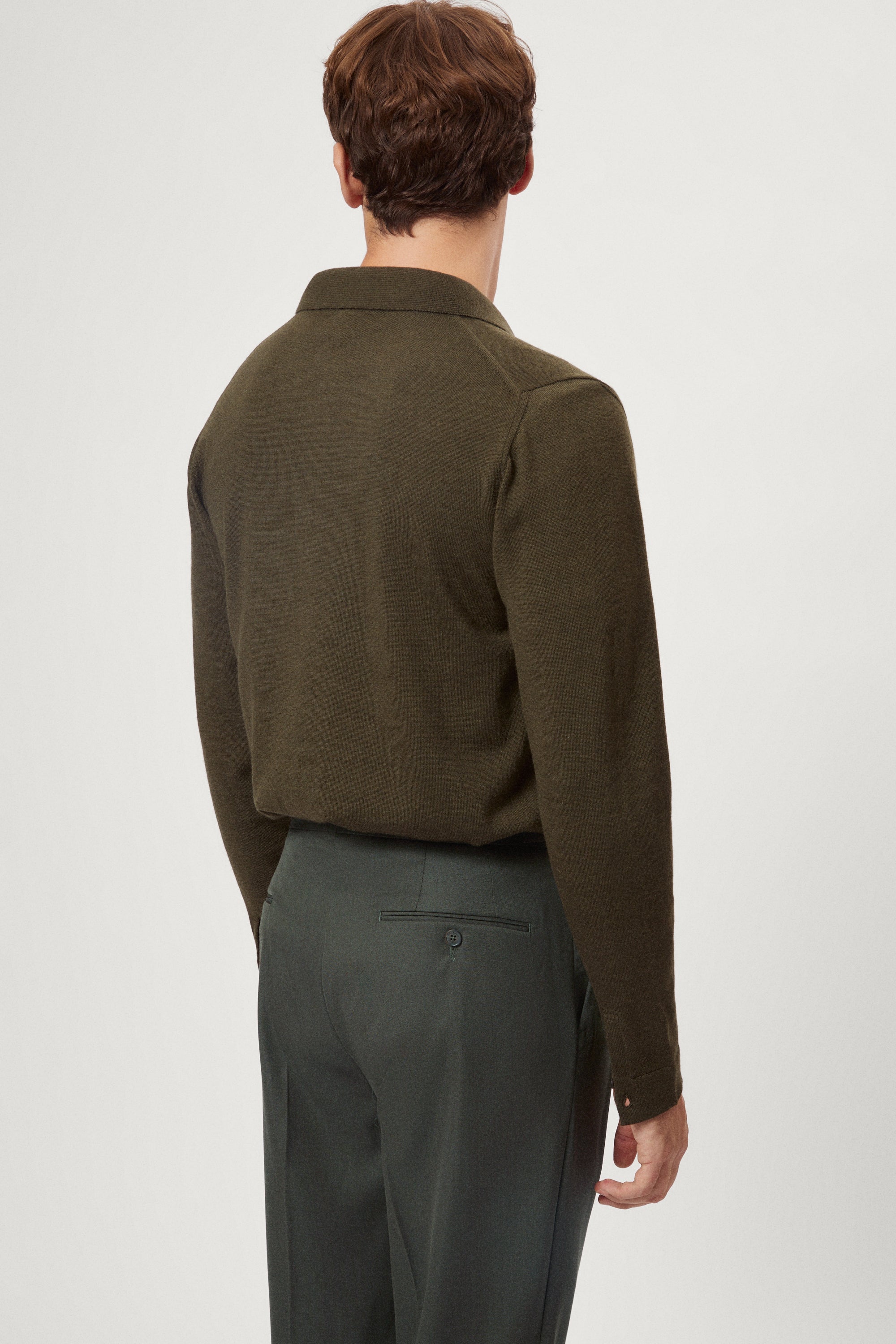 Camicia in Lana Merino