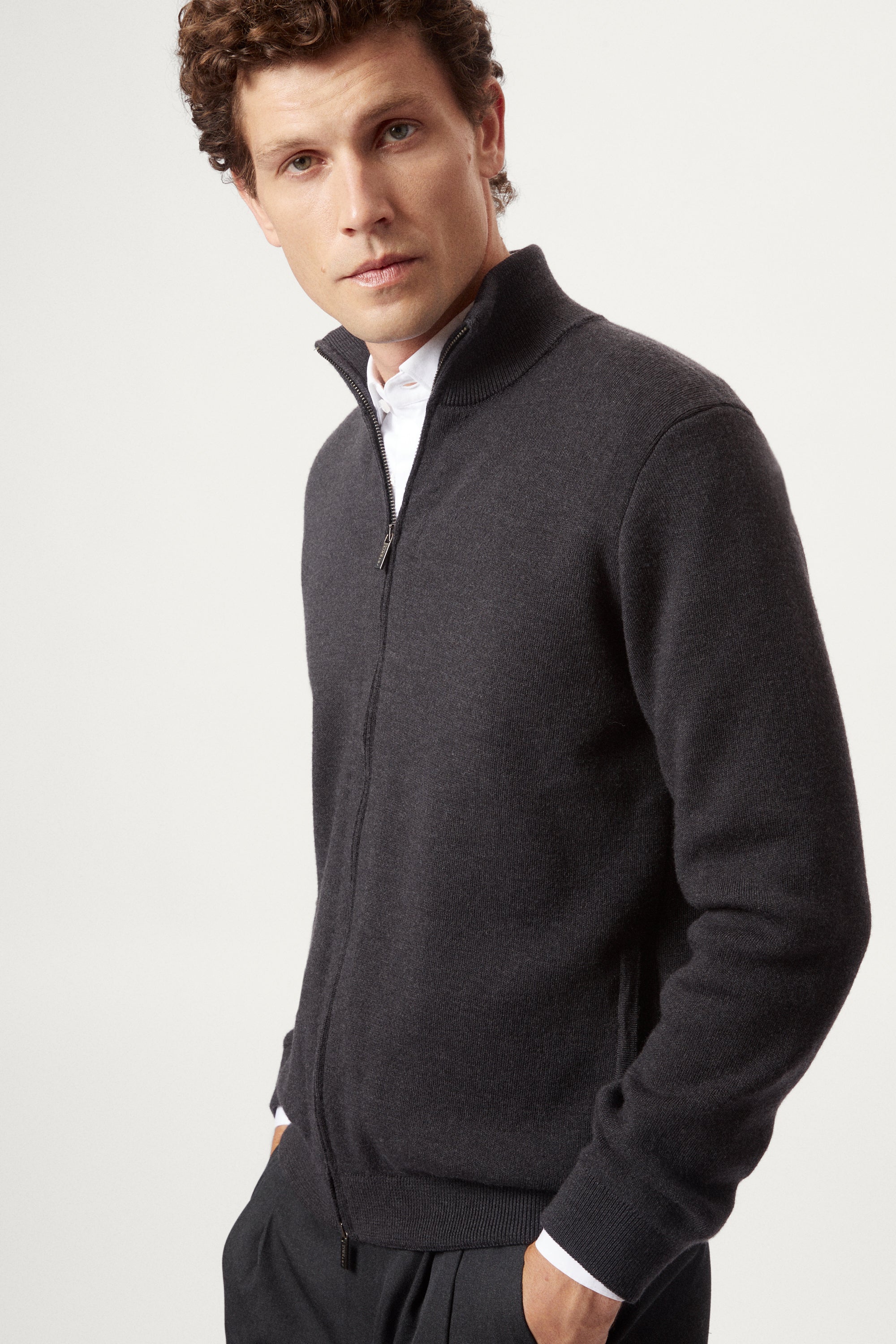 Leichte Bomberjacke aus Merinowolle