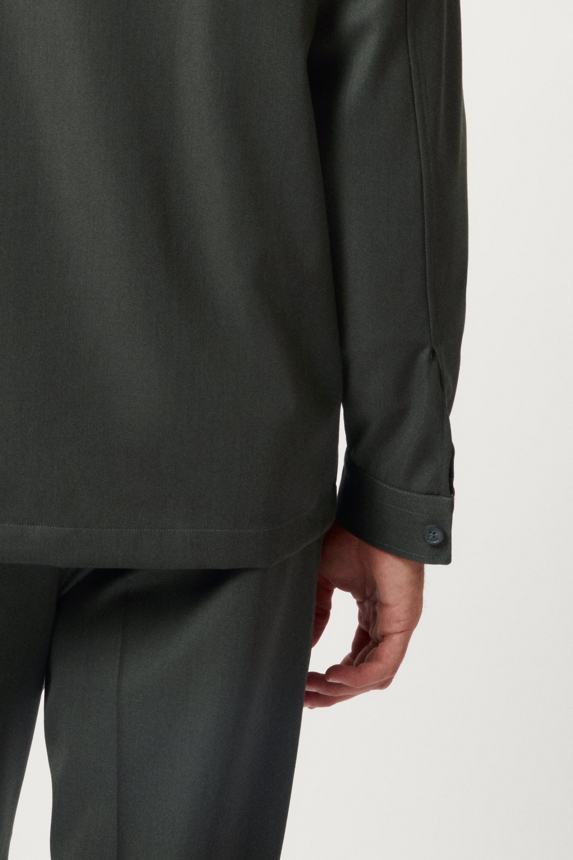 Surchemise en Laine Sergée