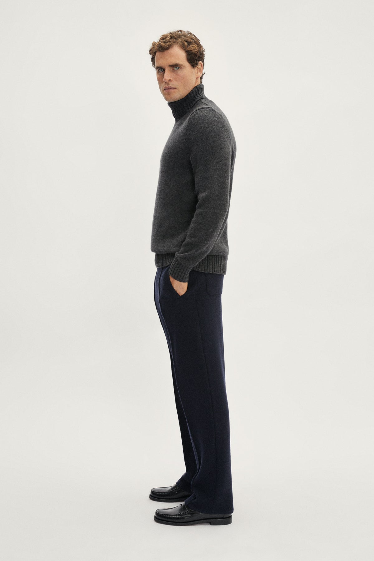 The ReCashmere High Neck - grey