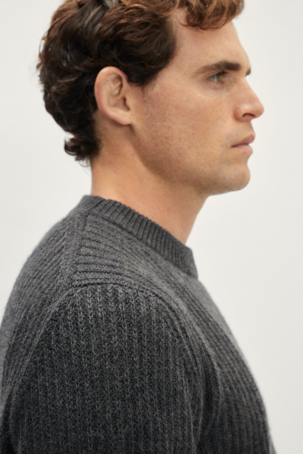 The ReCashmere Ribbed Sweater - grey