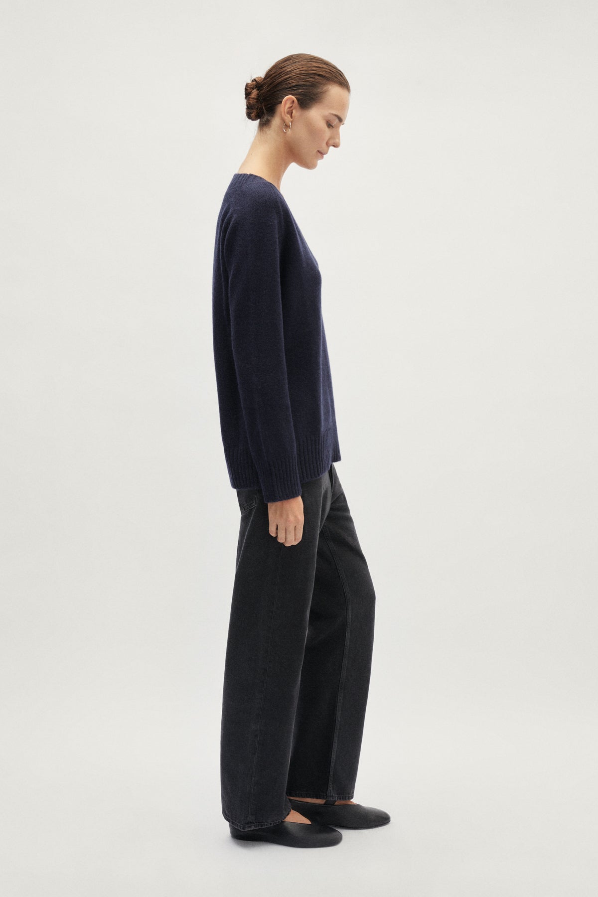 The ReCashmere V Neck - blue