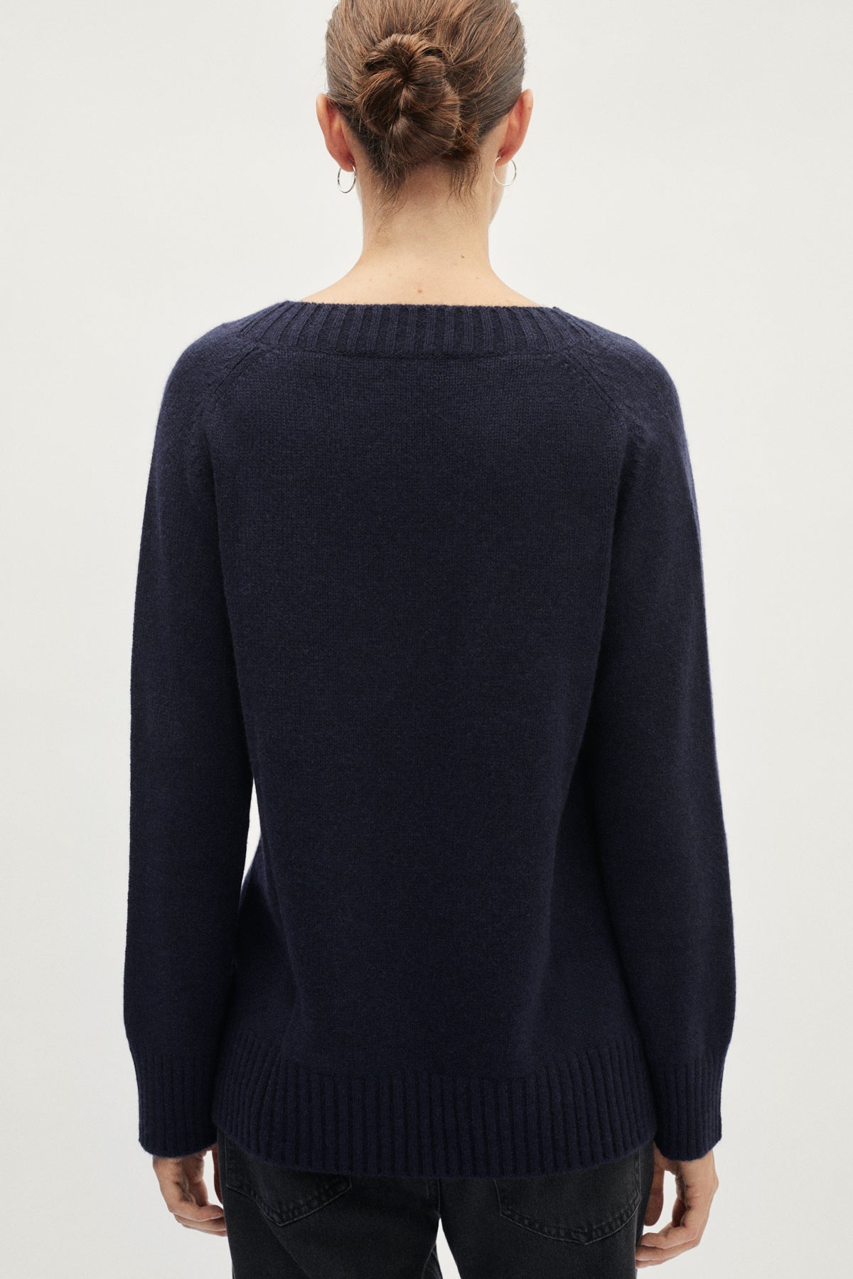 Pull avec col V en ReCashmere