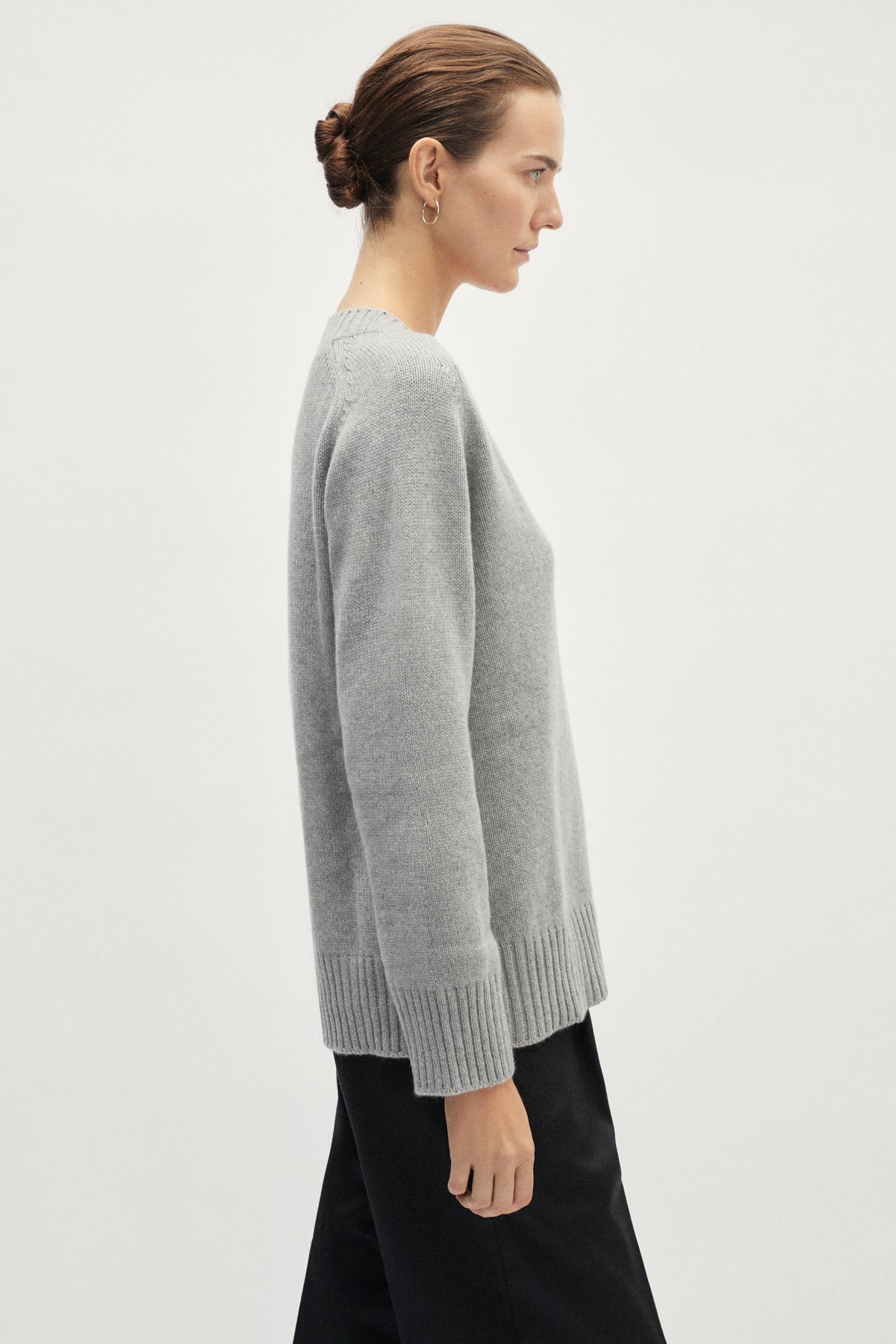 Pull avec col V en ReCashmere