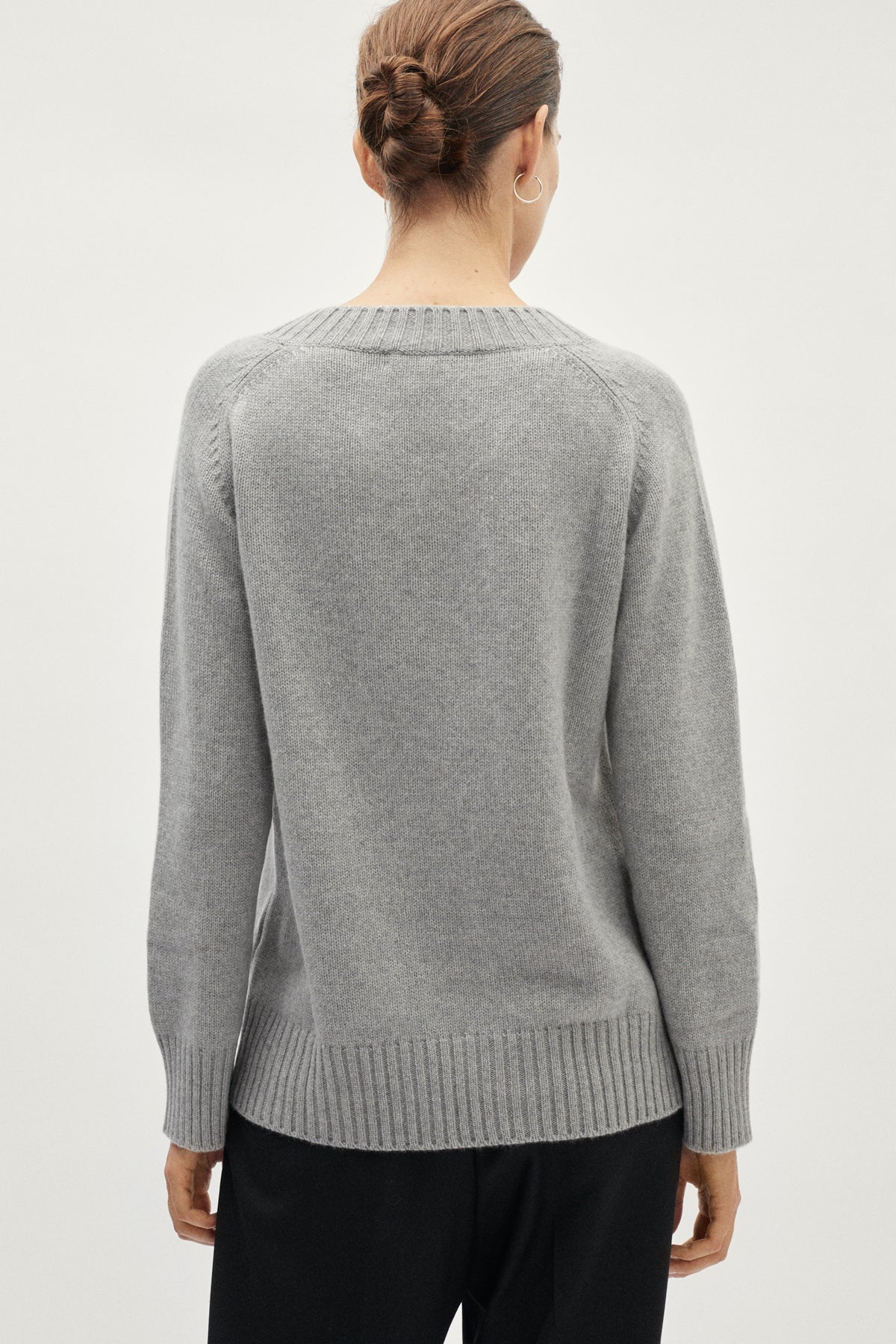 Pull avec col V en ReCashmere