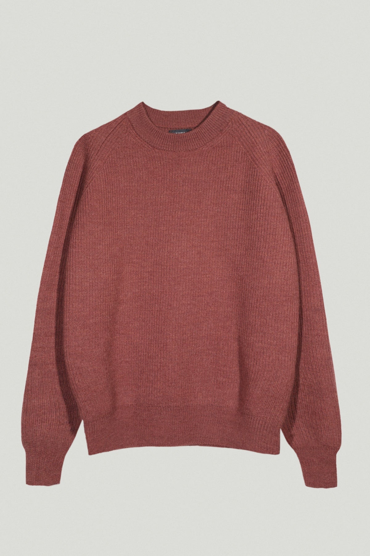 the natural dye crewneck sweater madder red