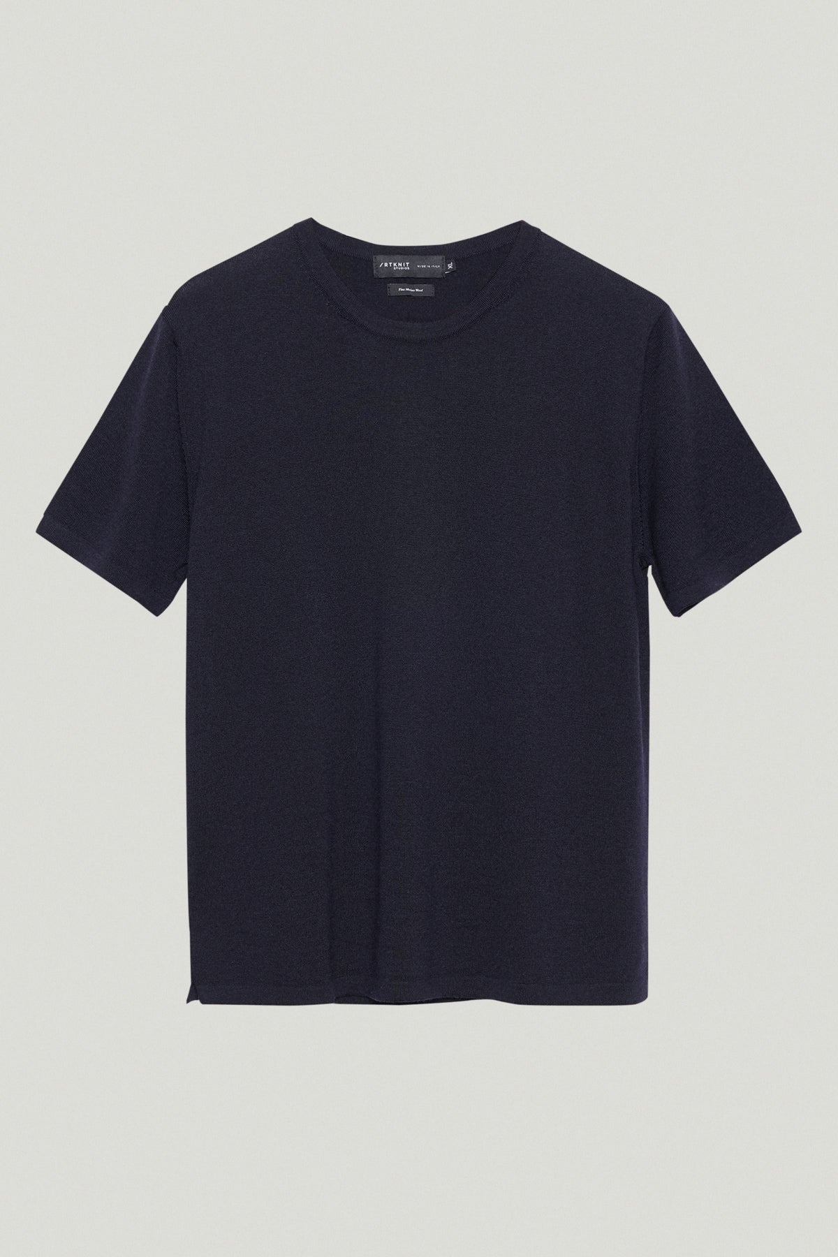 the merino wool knit t shirt imperfect version 6 blue navy