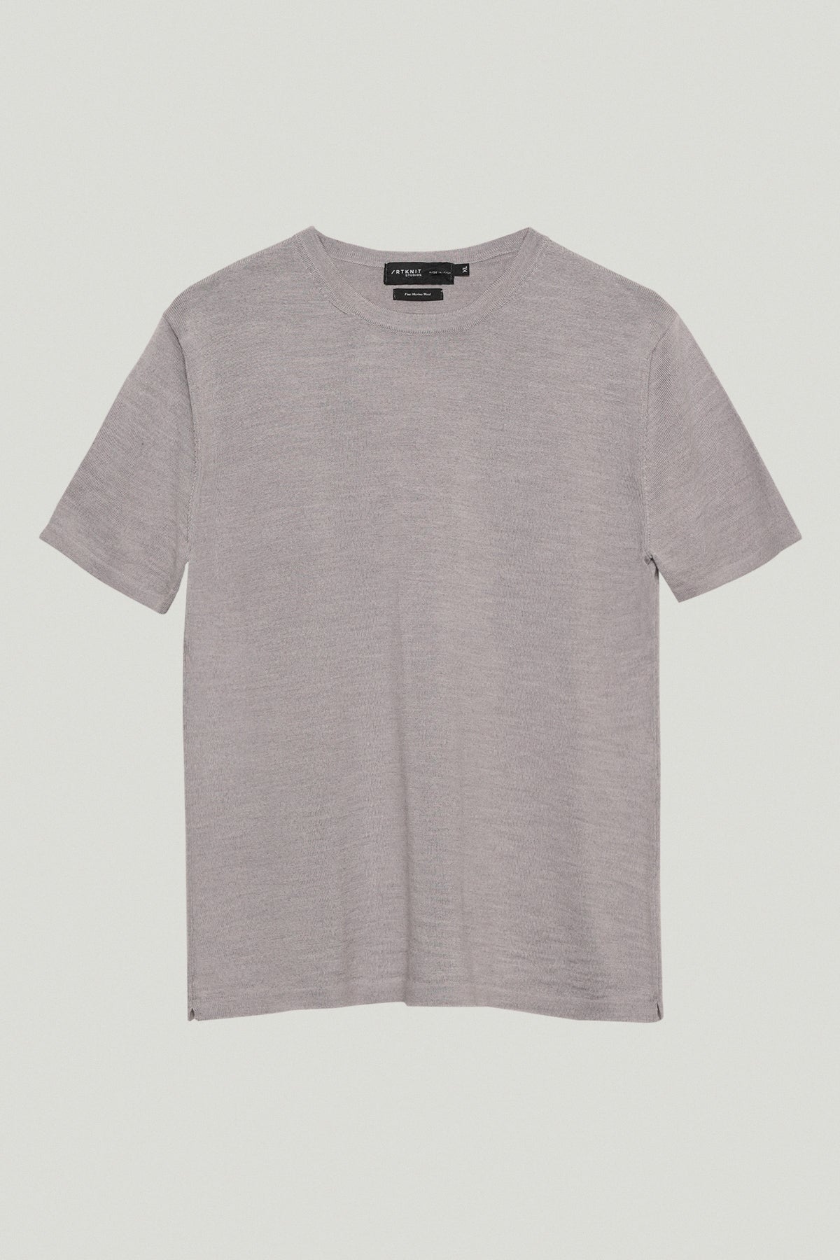 the merino wool knit t shirt imperfect version 6 light grey