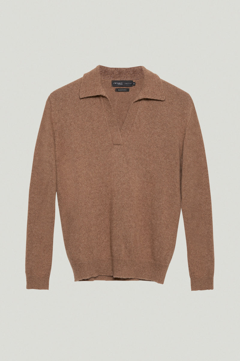 Camel | The Upcycled Cashmere Polo – Imperfect Version