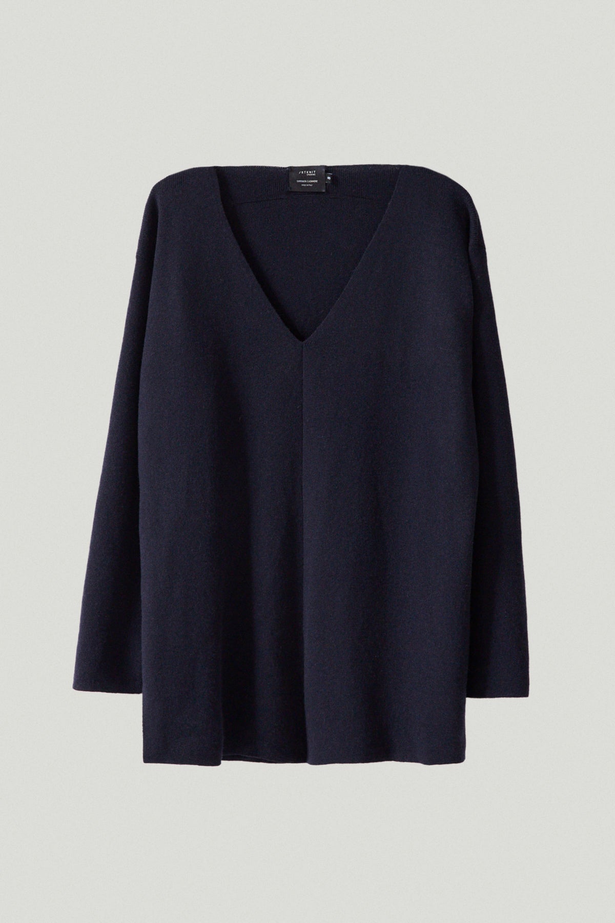 Superior Cashmere Oversize V-Neck - Imperfect Version | Classic Blue