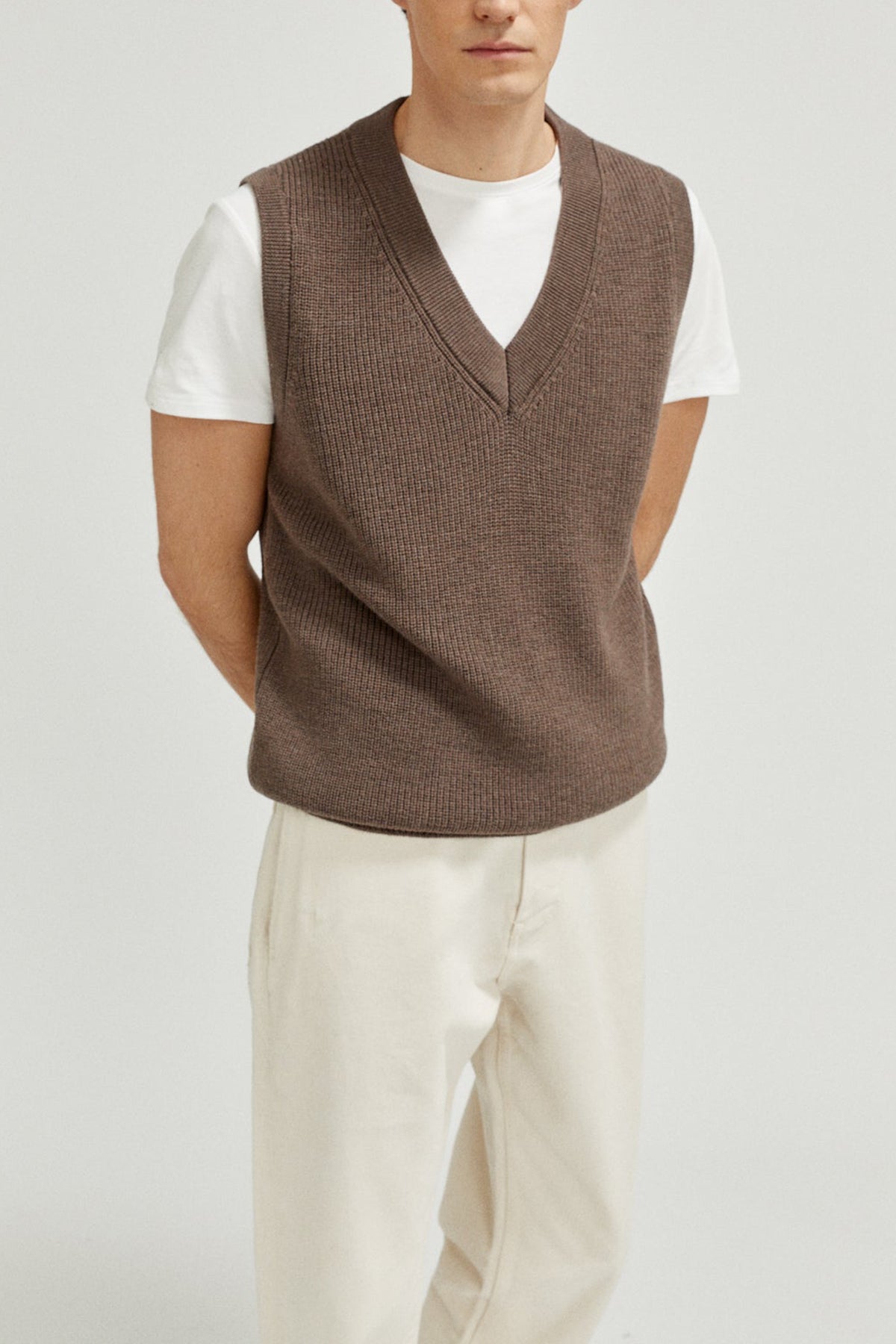 The Merino Wool Vest - Imperfect Version | Taupe