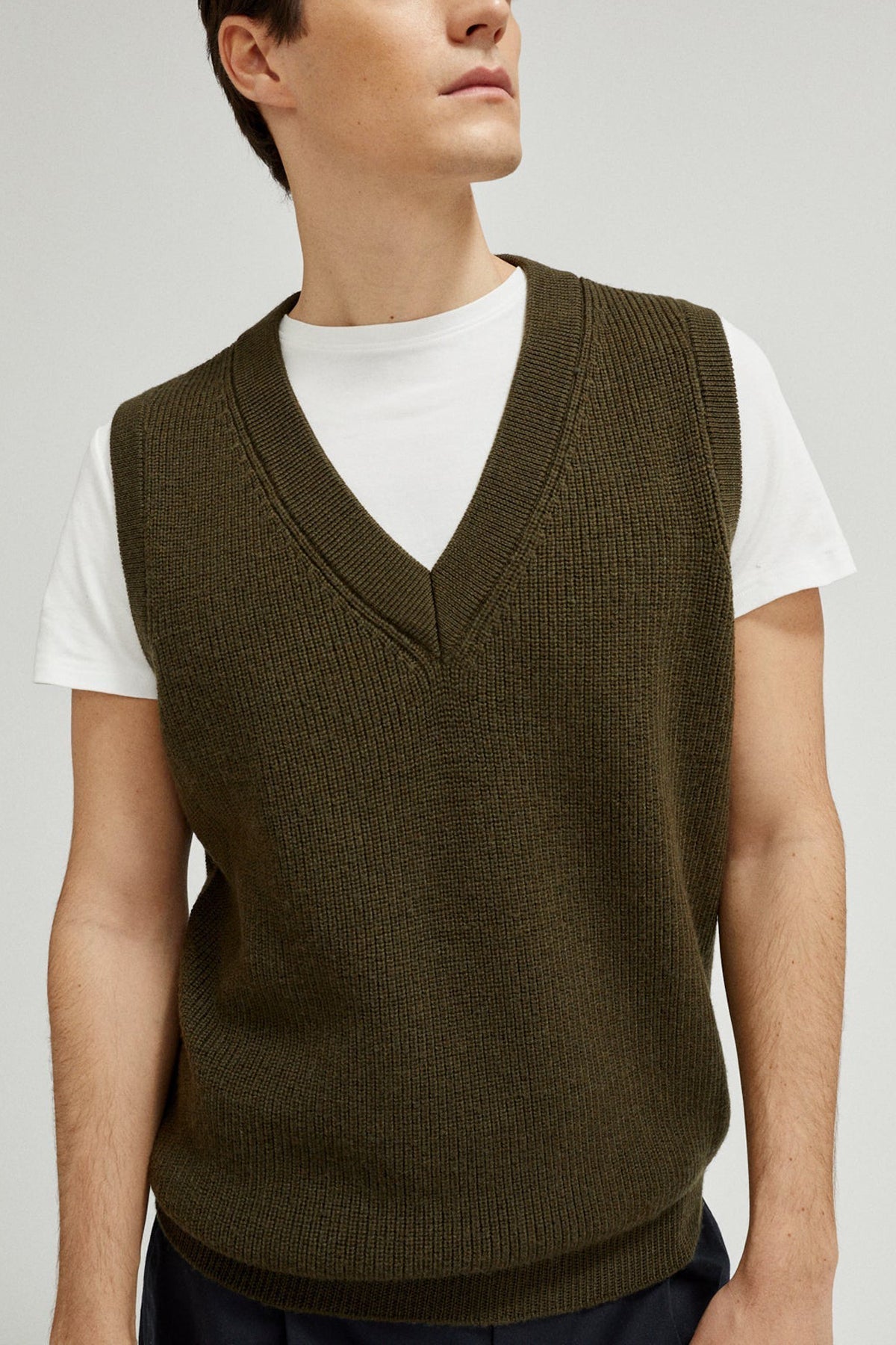 The Merino Wool Vest - Imperfect Version | Military Green