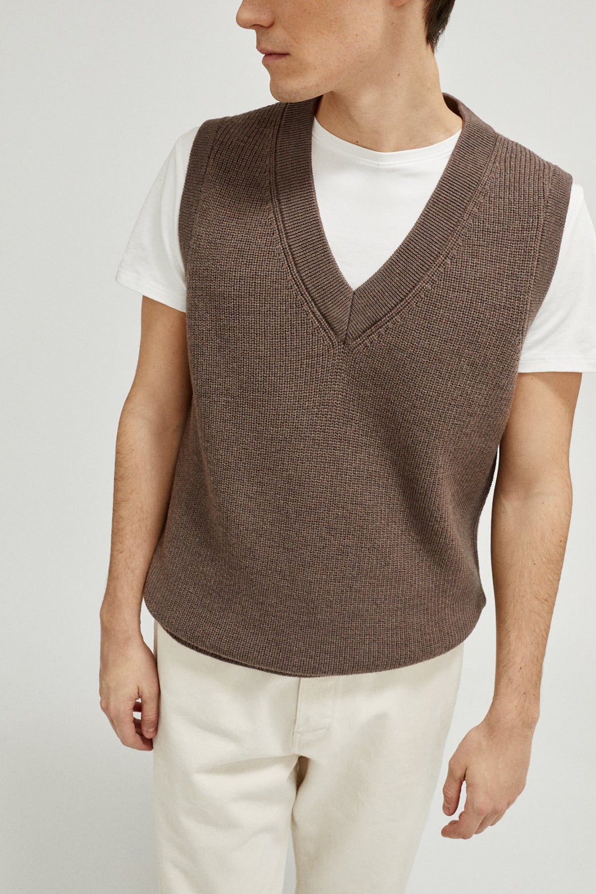 The Merino Wool Vest - Imperfect Version | Taupe