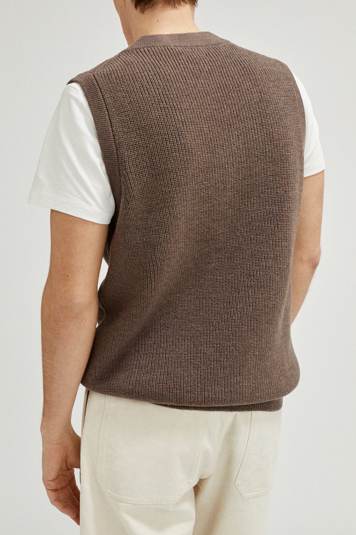 The Merino Wool Vest - Imperfect Version | Taupe